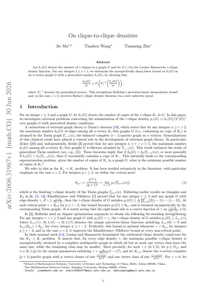 First page