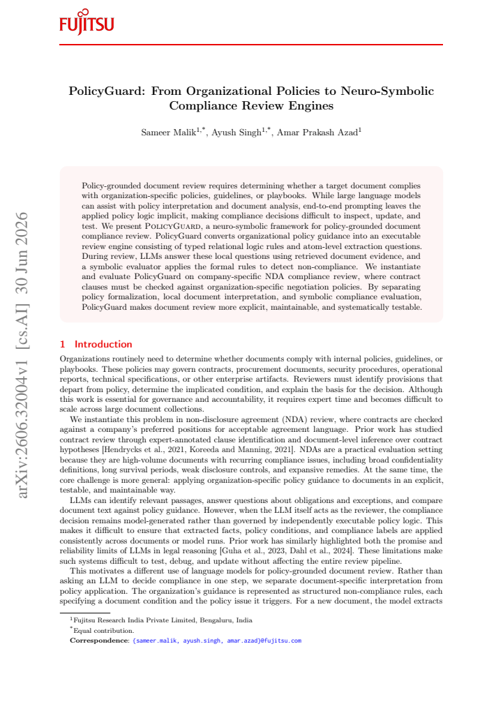 First page