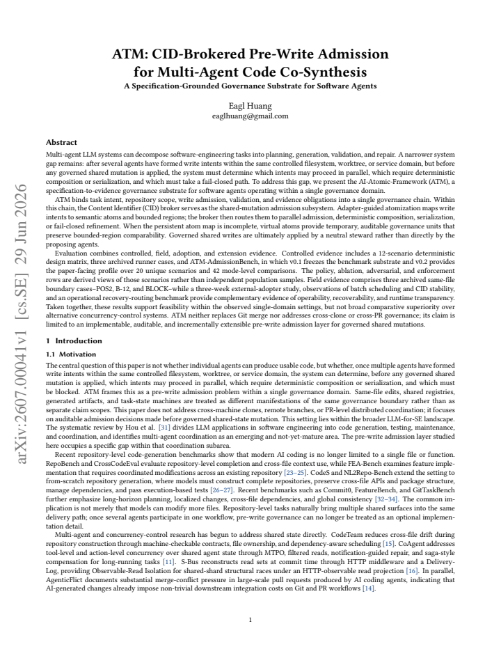 First page