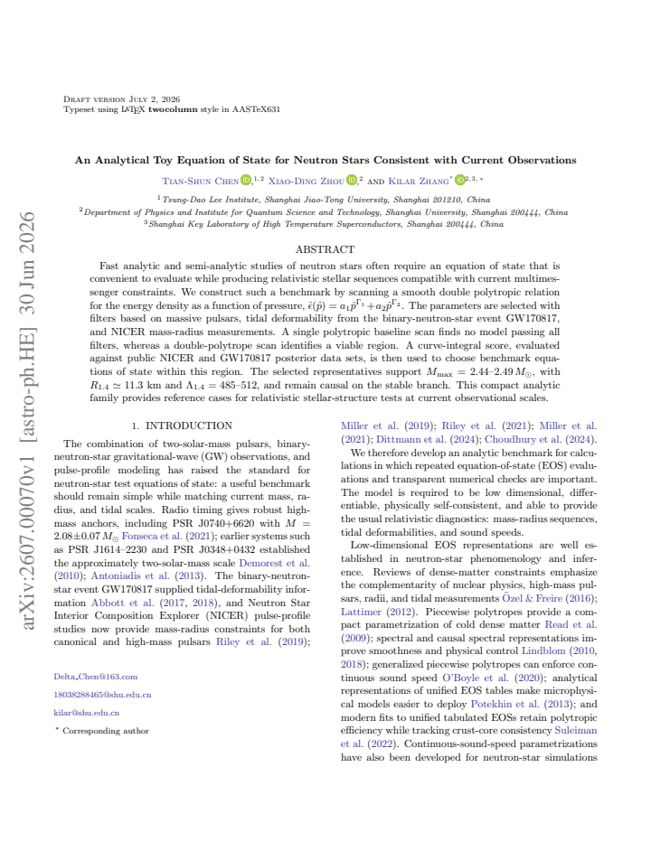 First page