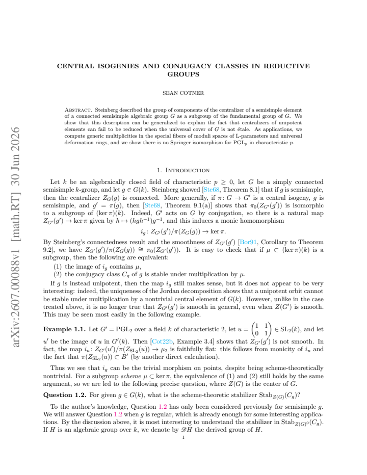 First page