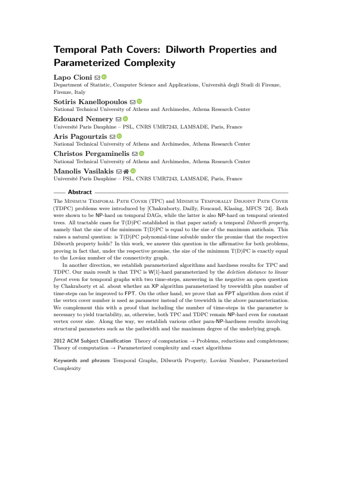 First page