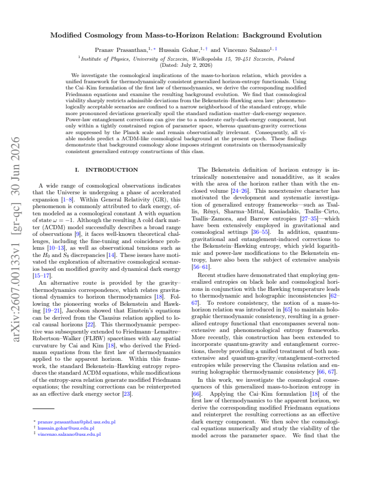 First page