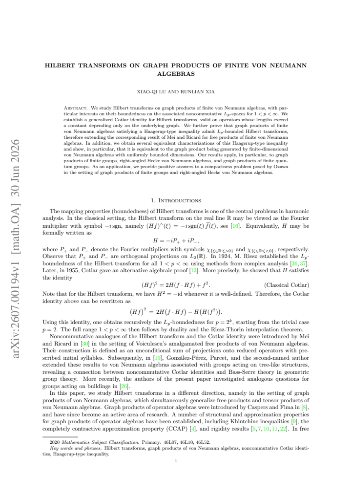 First page