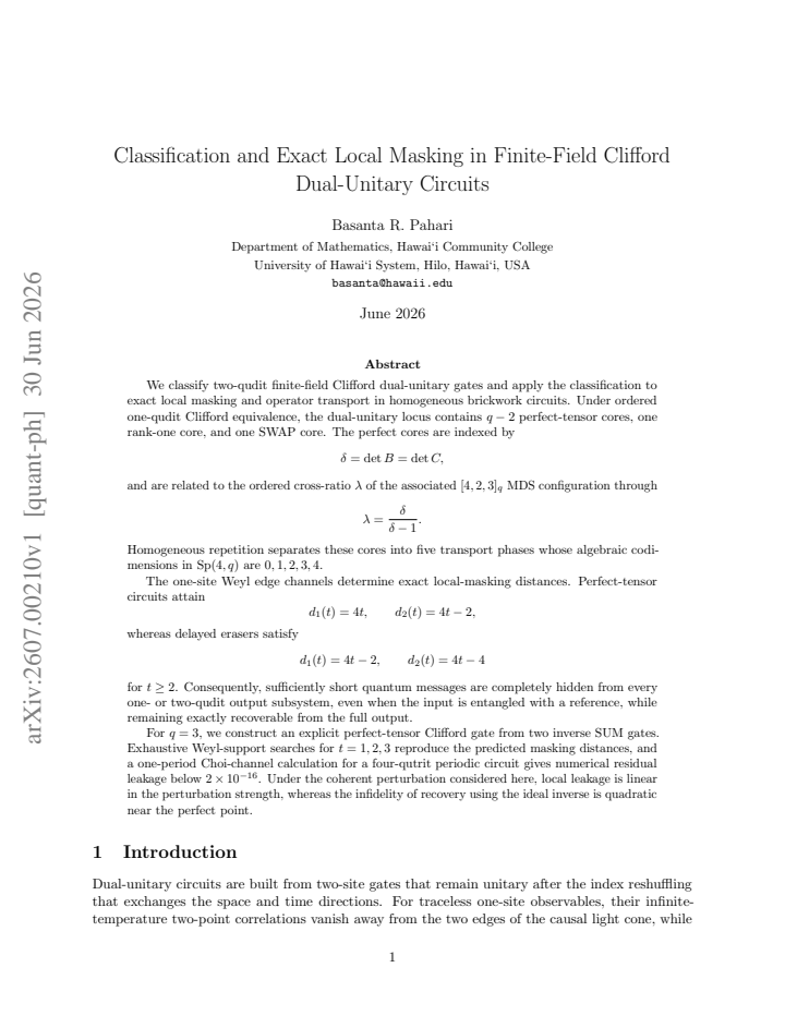 First page