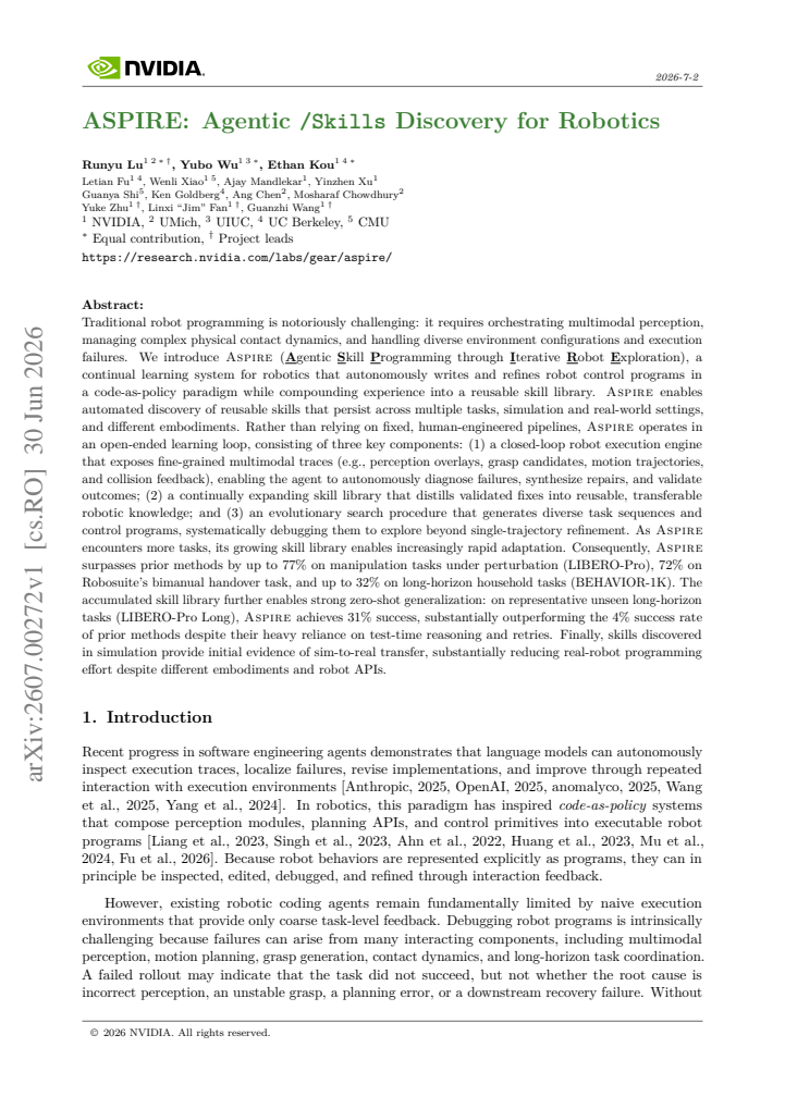 First page