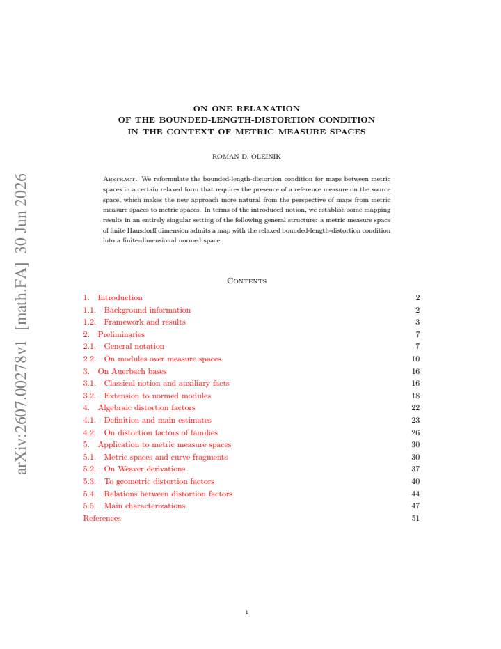 First page