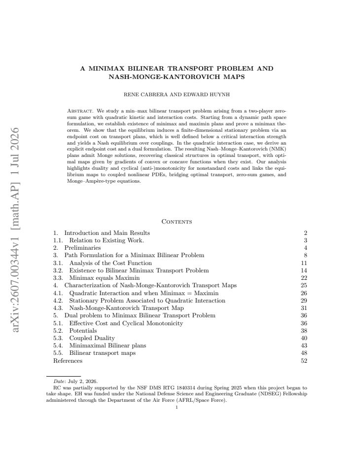 First page
