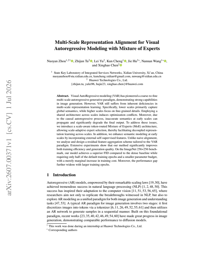 First page