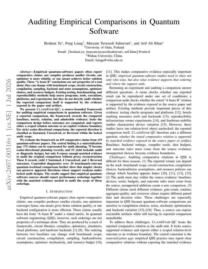 First page