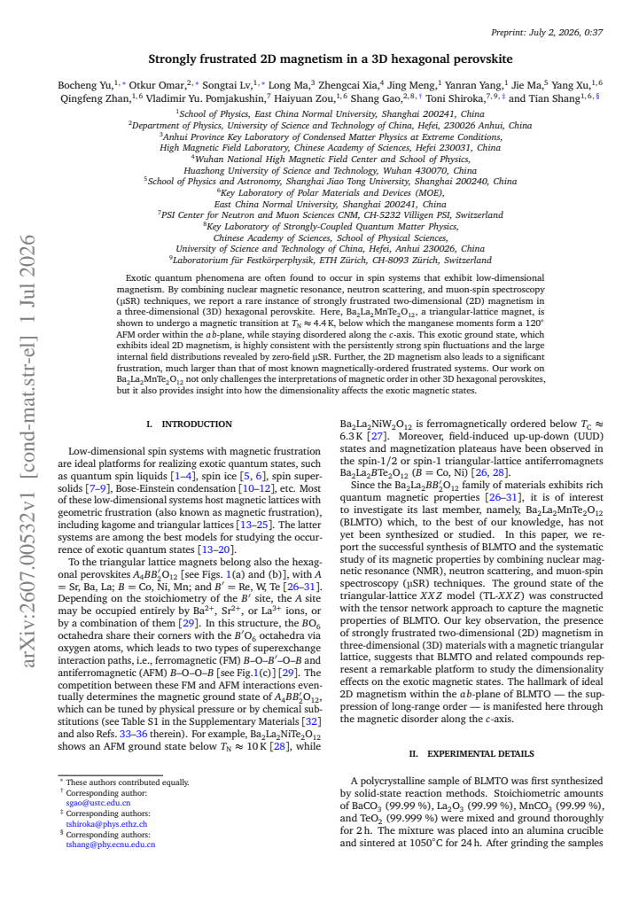 First page