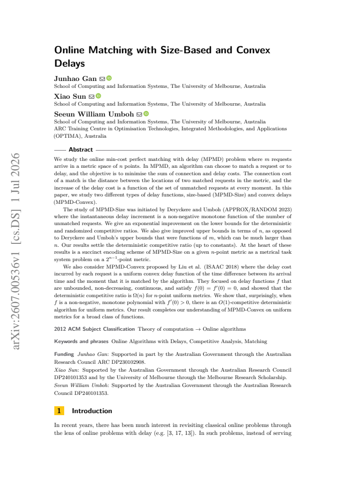 First page