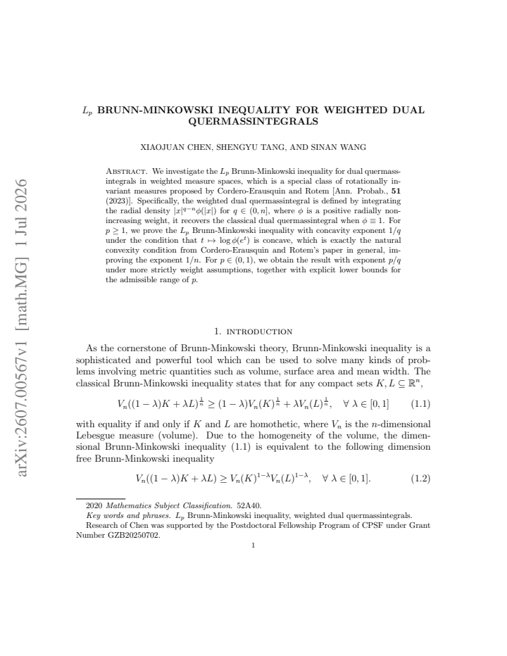 First page