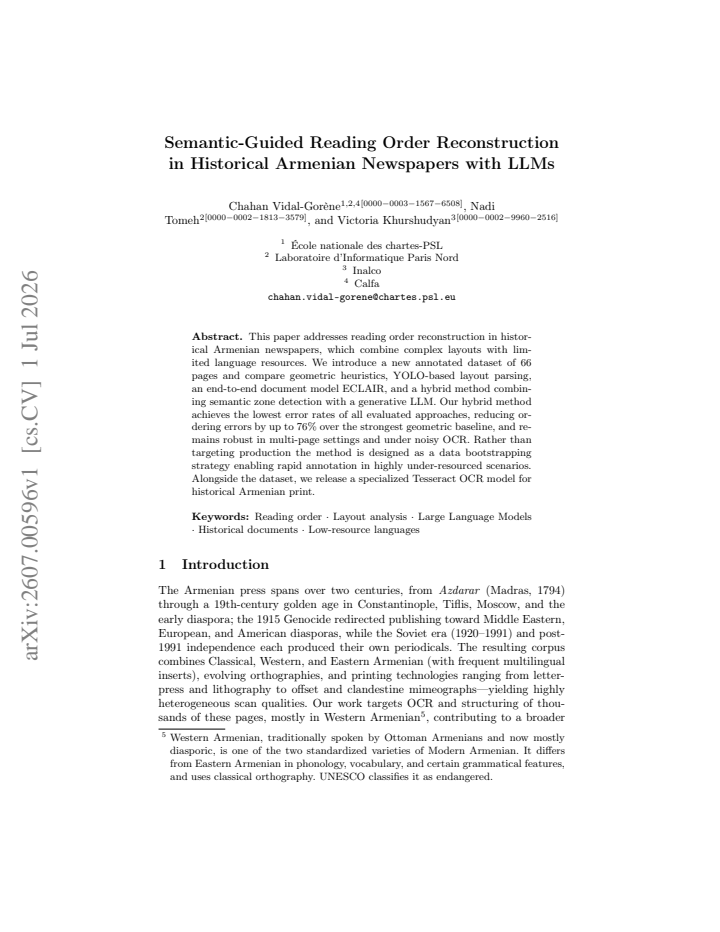 First page