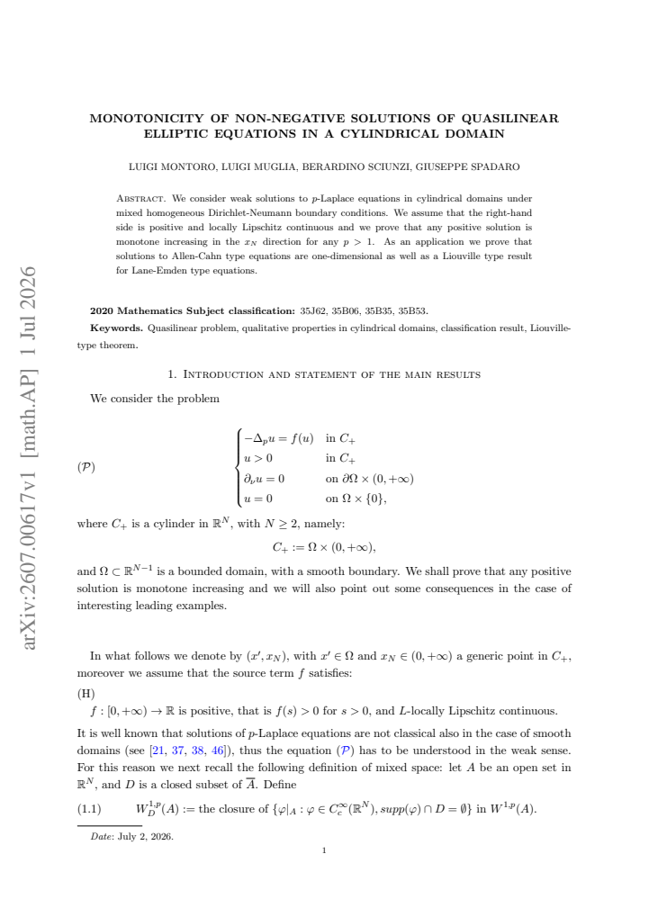 First page