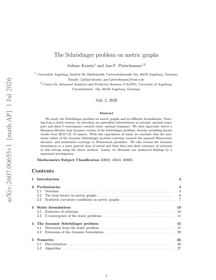 First page
