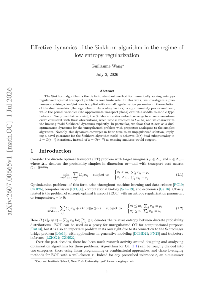 First page