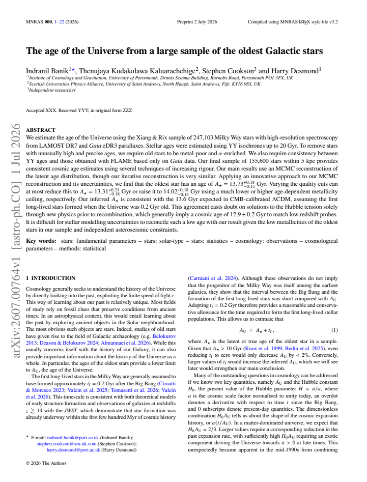 First page