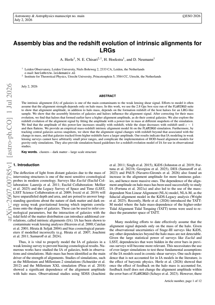 First page