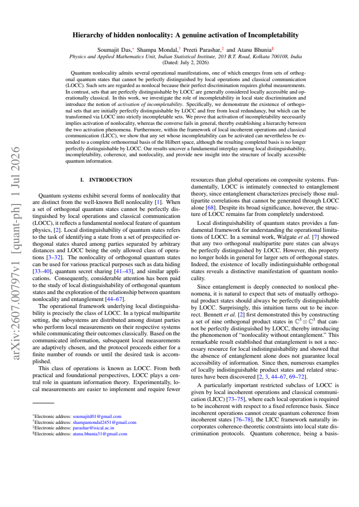 First page