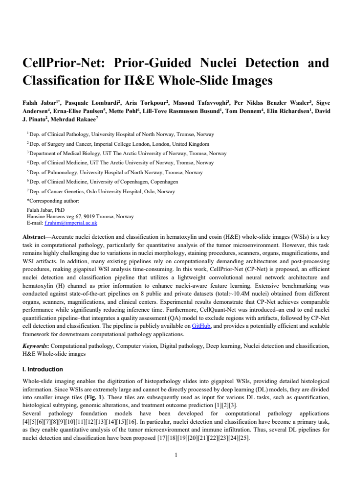 First page