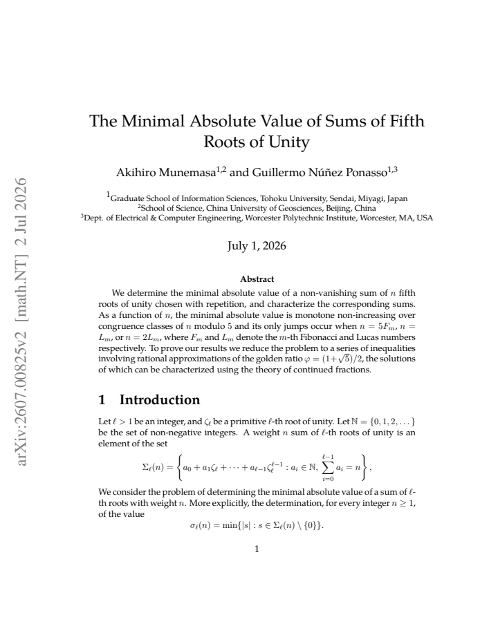 First page