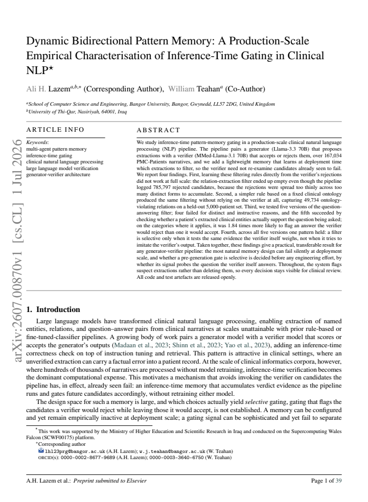 First page