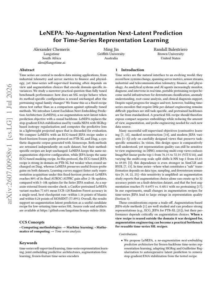 First page
