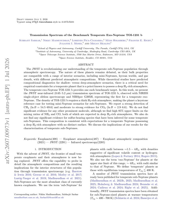 First page