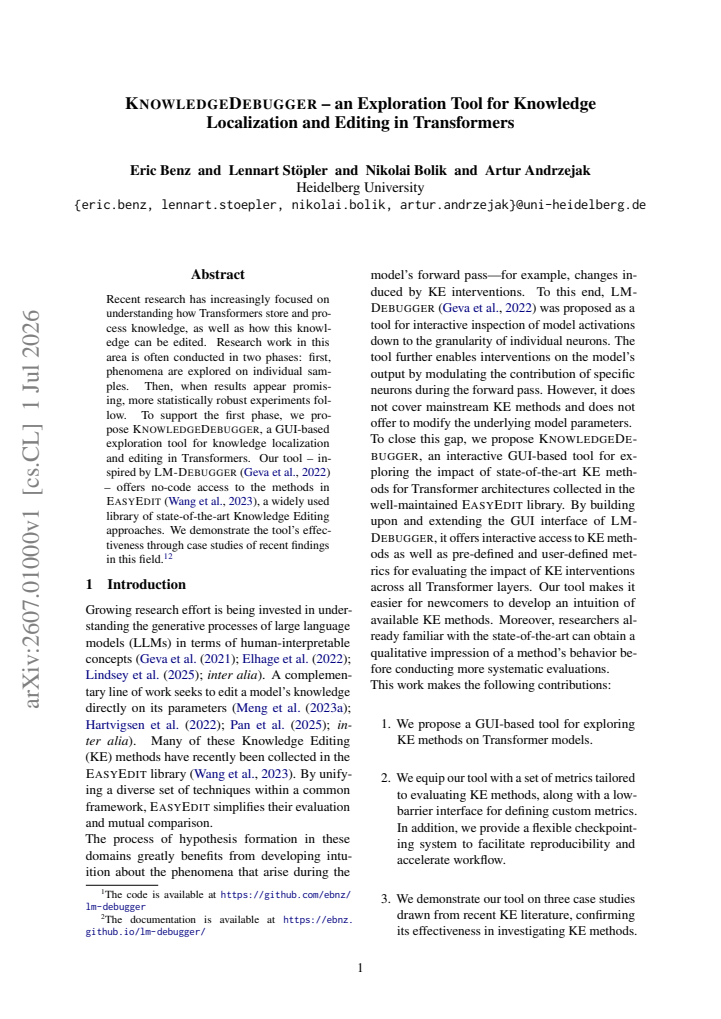 First page