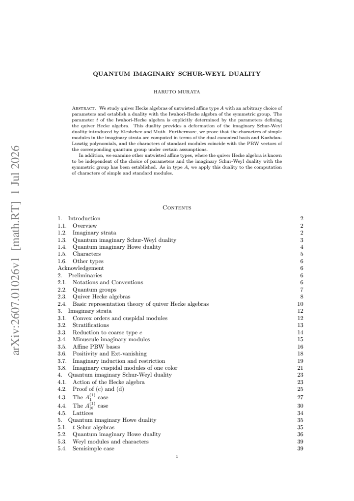 First page