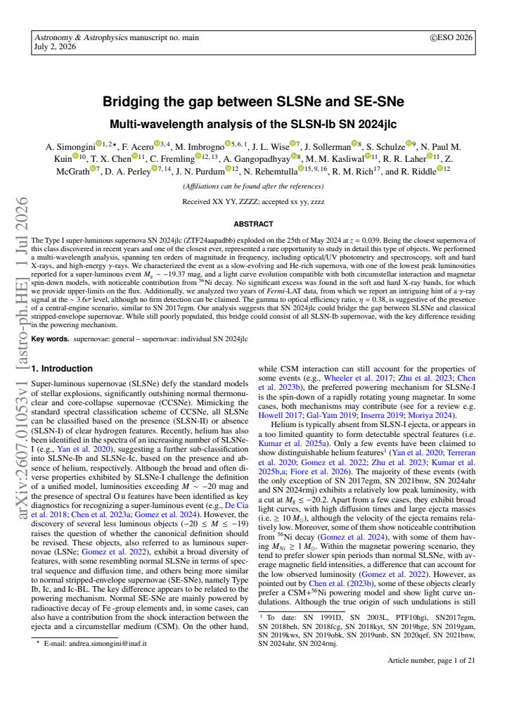 First page