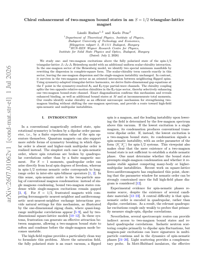 First page