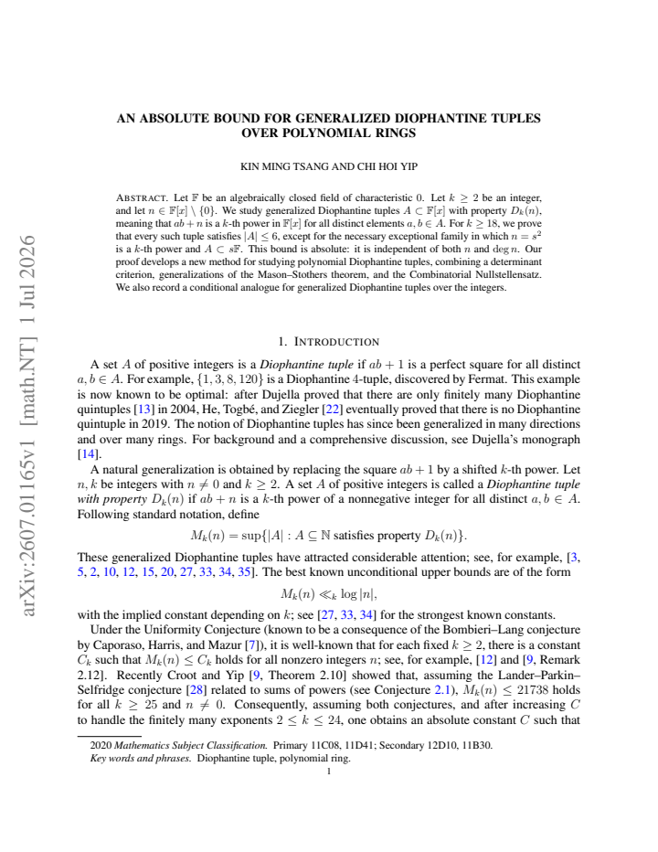 First page