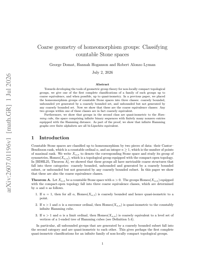 First page