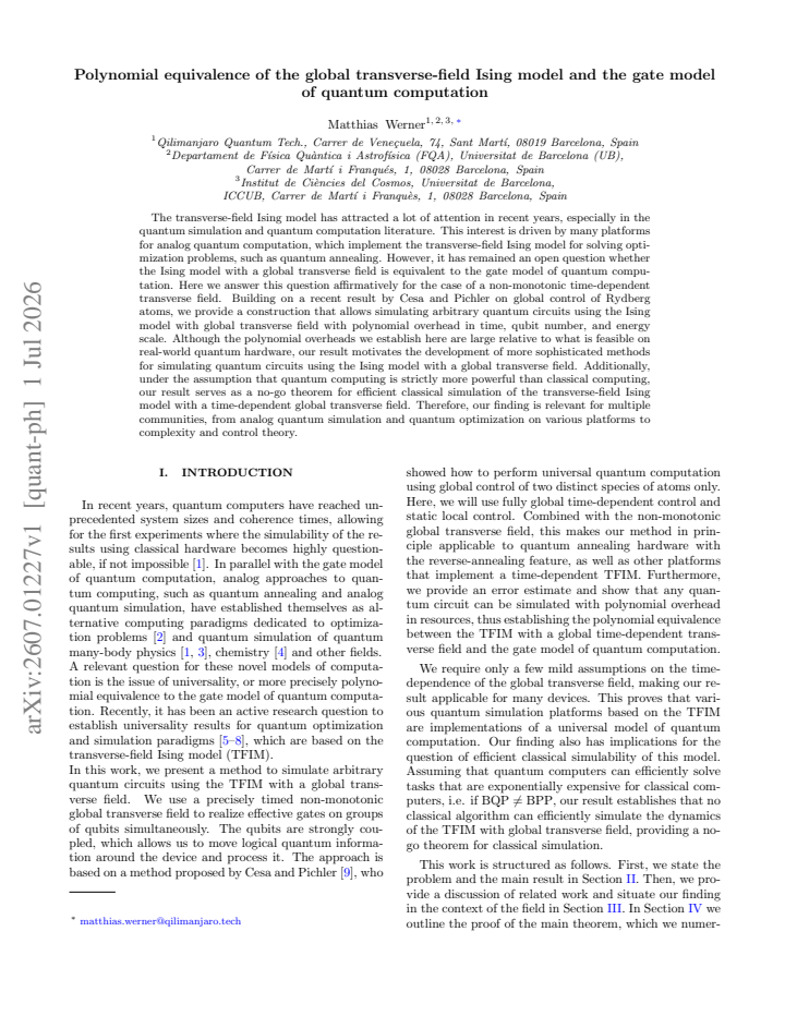 First page