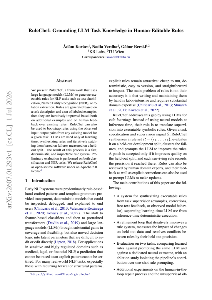 First page