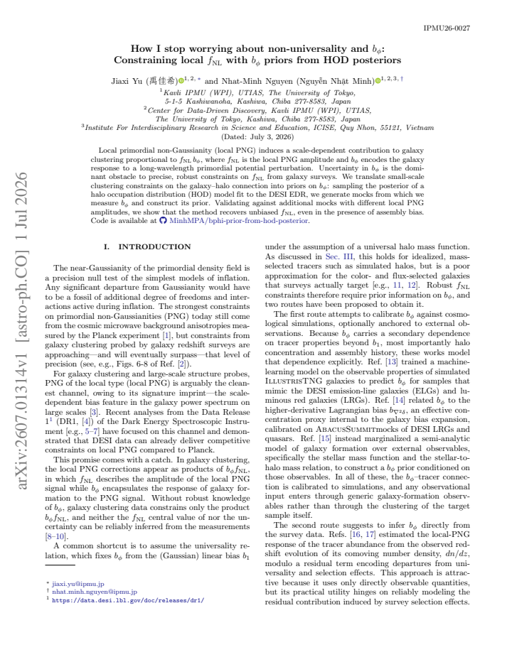 First page