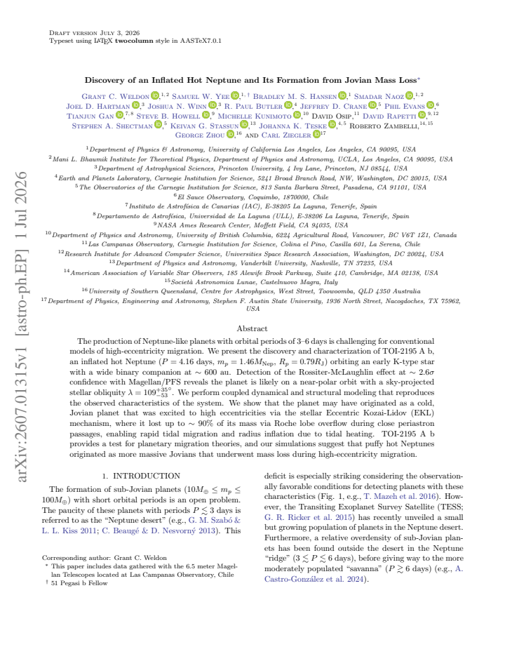 First page