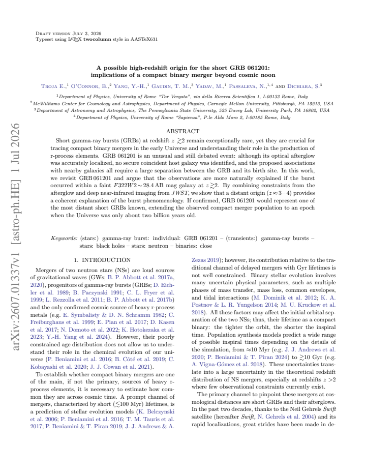 First page