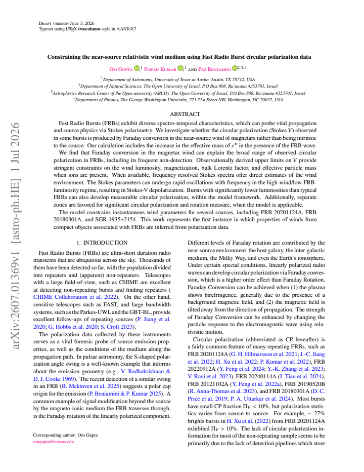 First page
