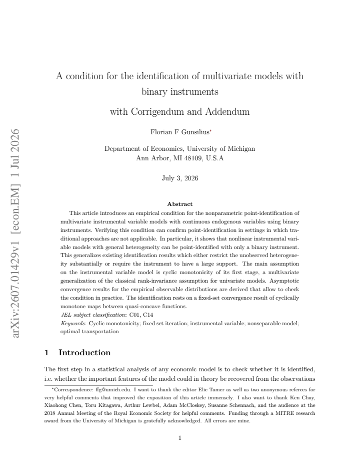 First page