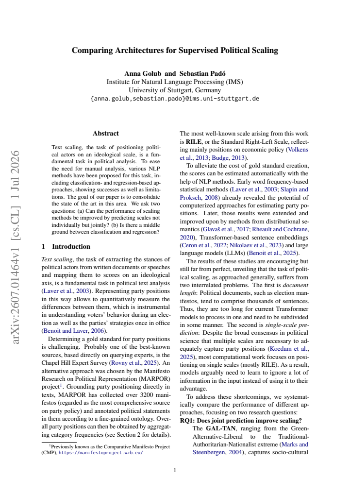 First page