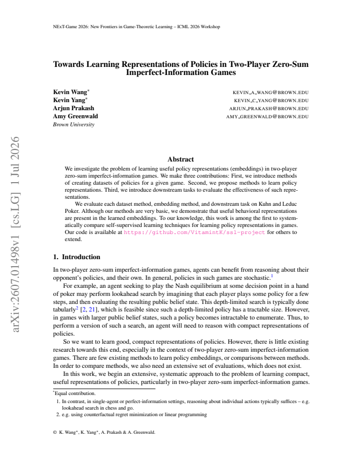 First page