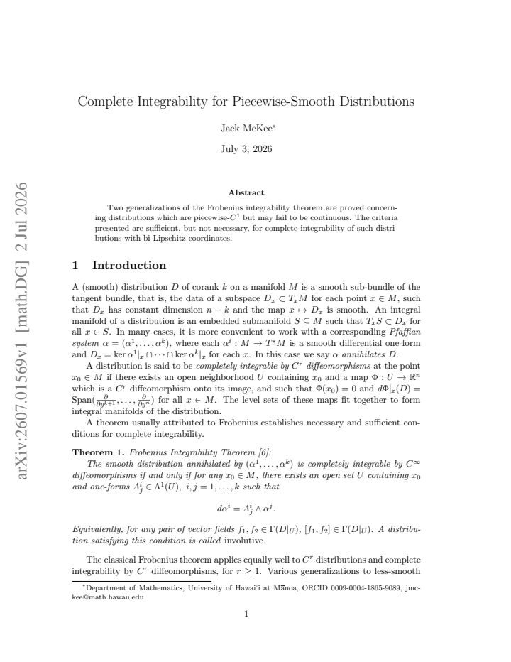 First page