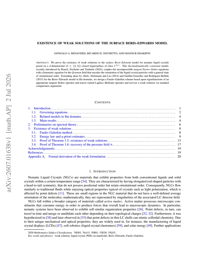 First page