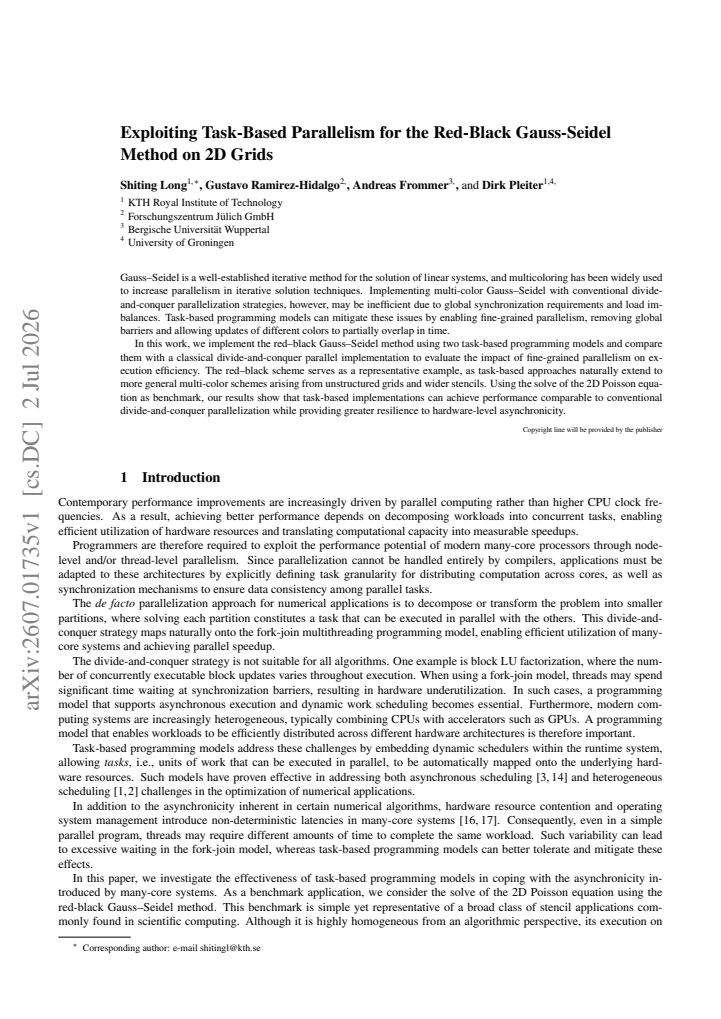 First page