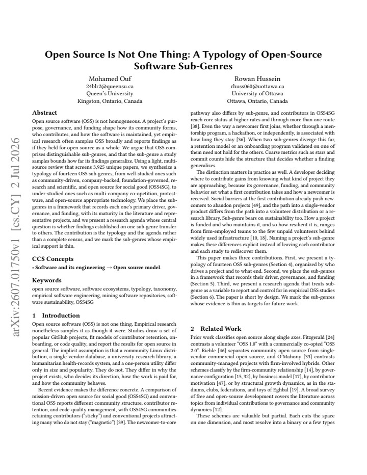 First page