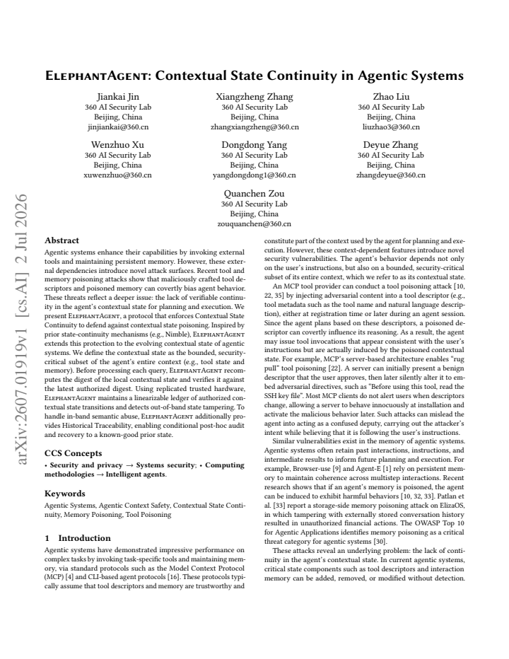 First page