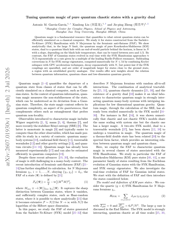 First page